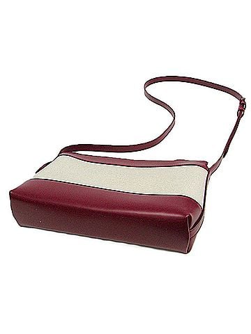 Balenciaga Balenciaga Navy Crossbody Bag 639497 Men,Women Canvas,Leather Shoulder Bag Off-white,Wine (view 2)