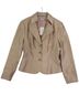 Kay Unger 44% Silk 28% Cotton 28% Rayon 100% Acetate Tan Jacket Size 8 - photo 1