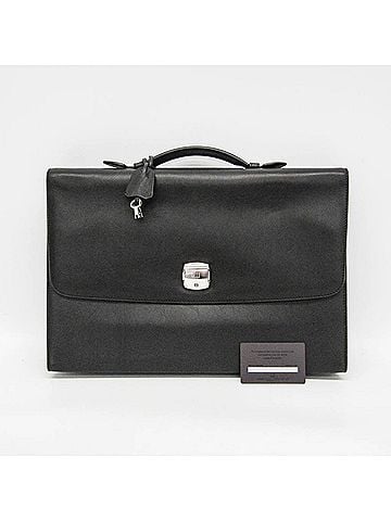 Dunhill Dunhill MULSANNE FK6060A Men's Leather Briefcase,Document Case Black (view 2)