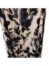 DKNY 100% Polyester Floral Blue White Formal Skirt Size 10 - photo 2