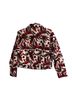 Kenzo 100% Cotton Print White Red Black Denim Jacket Size XS - photo 2