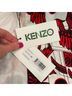 Kenzo 100% Cotton Print White Red Black Denim Jacket Size XS - photo 4