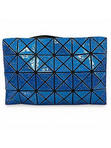 Issey Miyake BAOBAO ISSEY MIYAKE Triangle Piece Waterdrop Motif Clutch Bag Second Blue Made in Japan Women's (view 1)