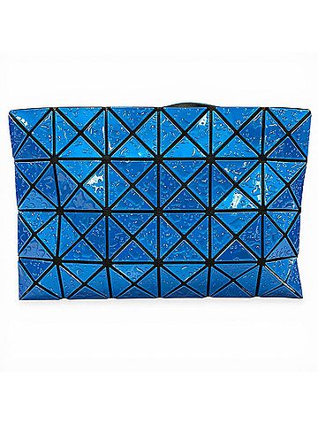 Issey Miyake BAOBAO ISSEY MIYAKE Triangle Piece Waterdrop Motif Clutch Bag Second Blue Made in Japan Women's (view 2)