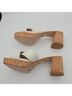 Veronica Beard 100% Leather White Heels Size 9 - photo 6