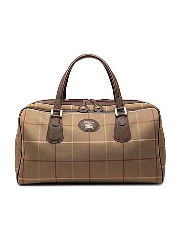 Burberry Vintage Check Canvas Boston Bag (view 1)