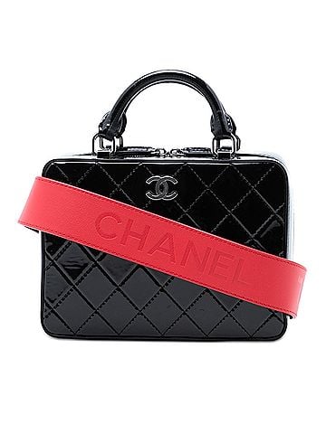 Chanel CC Quilted Patent Travel Kit Vanity Case (view 1)