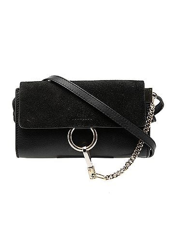 Chloé Mini Calfskin and Suede Faye Chain Crossbody (view 1)