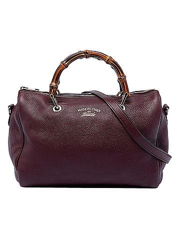 Gucci Medium Calfskin Bamboo Shopper Boston Bag (view 1)
