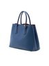 Prada 100% Leather Blue Medium Saffiano Cuir Double Satchel One size - photo 3