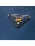 Prada 100% Leather Blue Medium Saffiano Cuir Double Satchel One size - photo 6