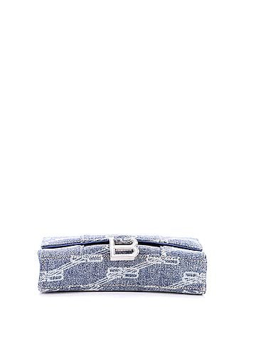 Balenciaga Hourglass Chain Wallet BB Monogram Denim (view 2)