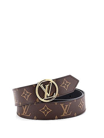 Louis Vuitton LV Circle Reversible Belt Monogram Canvas and Leather Medium (view 1)
