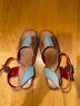 BED|STU Brown Blue Red Wedges Size 9 - photo 3
