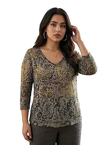 Karen Kane Long Sleeve Blouse (view 1)