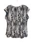 Daniel Rainn 100% Polyester Print Black White Short Sleeve Blouse Size XL - photo 2