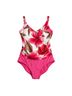 White Stag Floral Multi Color Pink One Piece Swimsuit Size 1X - photo 1
