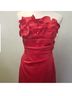 Phoebe Couture 100% Polyester Solid Red Cocktail Dress Size 4 - photo 3