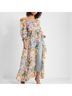 Express 100% Polyester Floral Multi Color Casual Dress Size M - photo 6