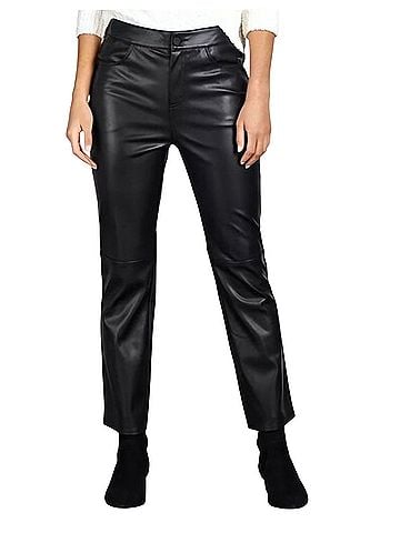 Sanctuary Faux Leather Straight Leg Crop Faux Leather Pants (view 1)