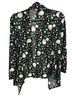 Hot Topic Floral Black Multi Color Cardigan Size XS - photo 2
