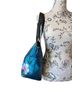 Anna 100% Leather Floral Paisley Blue Green Black Leather Tote One size - photo 4
