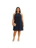 SLNY 100% Polyester Solid Blue Cocktail Dress Size 16 - photo 1