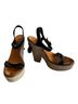 Marc Jacobs 100% Suede Solid Black Tan Wedges Size 6 1/2 - photo 8