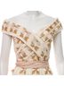 Atoir Graphic Tan Ivory Cocktail Dress Size 4 - photo 3