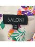 Saloni 100% Silk Floral Multi Color White Pink Long Sleeve Blouse Size 4 - photo 3