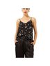 Equipment 100% Silk Stars Black Tank Top Size XS - photo 1