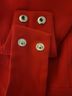 Maje 100% Polyester 87% Acetate 33% Polyester Solid Red Cocktail Dress Size 2 - photo 6