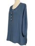 Soft Surroundings Blue 3/4 Sleeve Top Size 1X - photo 6