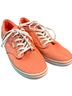 Vans Floral Orange Sneakers Size 8 1/2 - photo 1