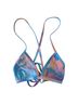Jolyn 100% Polyester Ombre Tie-dye Blue Purple Pink Swimsuit Top Size XS - photo 1
