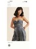 Anthropologie 100% Polyester Silver Gray Jumpsuit Size L - photo 3