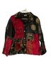 Chico's Black Red Gold Jacket Size 1 - photo 1