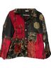 Chico's Black Red Gold Jacket Size 1 - photo 2