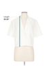 Lulus 100% Polyester White Short Sleeve Silk Top Size L - photo 3