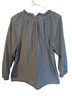 J.Crew Stripes Blue White 3/4 Sleeve Blouse Size XL - photo 2