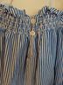 J.Crew Stripes Blue White 3/4 Sleeve Blouse Size XL - photo 5