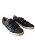 FRYE 100% Leather Solid Black White Sneakers Size 8 1/2 - photo 1