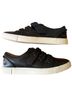 FRYE 100% Leather Solid Black White Sneakers Size 8 1/2 - photo 2