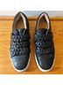 FRYE 100% Leather Solid Black White Sneakers Size 8 1/2 - photo 4