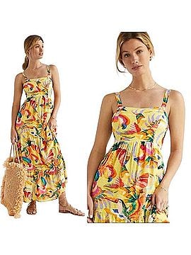 white christmas dresses Farm Rio Floral Off The Shoulder Long Sleeve Maxi Dress in Black at Nordstrom, Size Medium main image 1