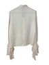 Gracia 100% Polyester White Long Sleeve Blouse Size M - photo 2