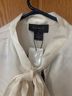 Gracia 100% Polyester White Long Sleeve Blouse Size M - photo 4
