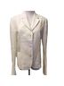 Faconnable 100% Linen Solid White Blazer Size 10 - photo 1