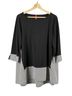I.C. By Connie K Black White Blouse Size L - photo 1