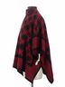 Evan Picone 100% Acrylic Graphic Aztec Or Tribal Print Red Black Poncho Size S - photo 8